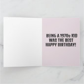 kind PHONE VAN 1970 ZOWEL BIRTHDAY-KAART Kaart (Binnen)