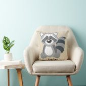 Kind Pillow Cute Woodland Raccoon Kussen (Stoel)