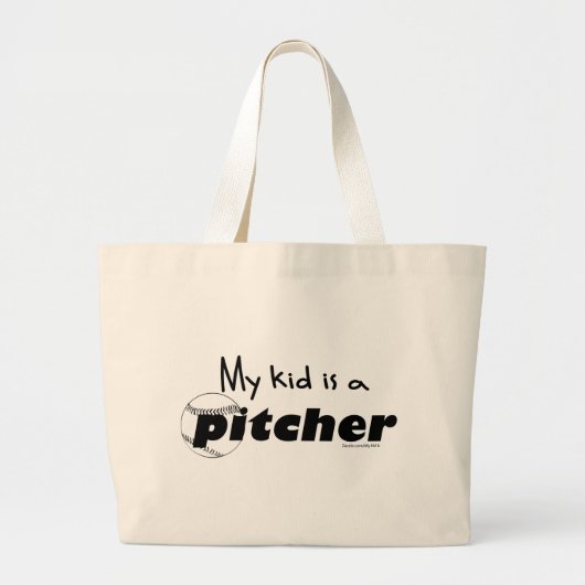 Kind Pitcher Grote Tote Bag (Voorkant)