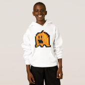 Kind Pixel Pumpkin Ghost Hoodie (Voorkant volledig)