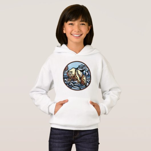 Kind Polar Beer Hoodie Beer Art Shirten (Voorkant volledig)