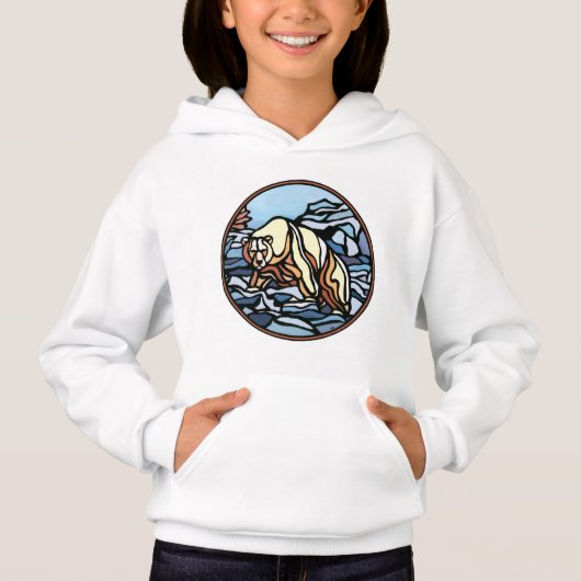 Kind Polar Beer Hoodie Beer Art Shirten (Voorkant)