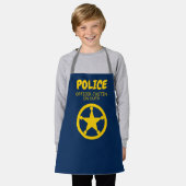 Kind politie themateuze kunsten en keukengerei sch schort (Gedragen)