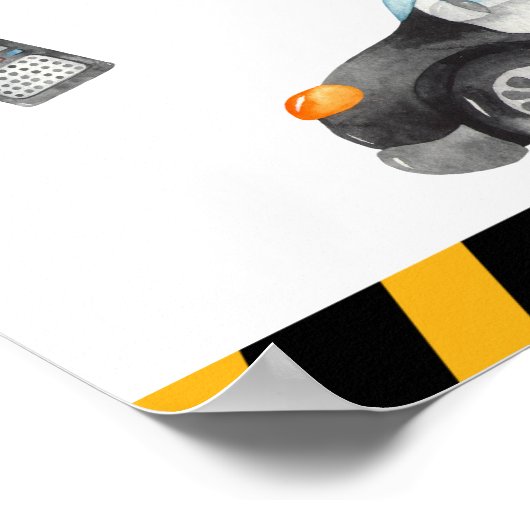 Kind Politie Verjaardag Party Time Capsule Game Poster (Hoek)