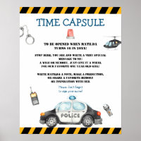 Kind Politie Verjaardag Party Time Capsule Game