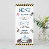 Kind Politie Verjaardagsfeest Menu (Staand voorkant)