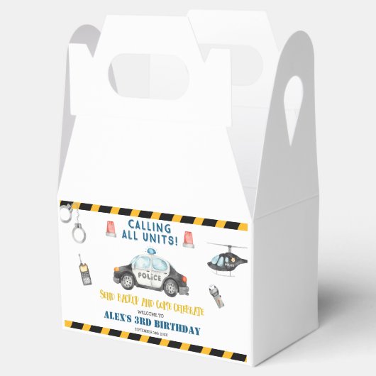 Kind Politie Verjaardagsfeest Voorkeur Cadeaubox Bedankdoosjes (Geopend)