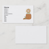 Kind pompoenventilator visitekaartje (Voorkant / Achterkant)