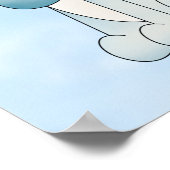 Kind Poster Cute Blue Lion (Hoek)