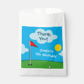 Kind putt mini golf Verjaardagsfeestje op maat Bedankzakje (Voorkant)