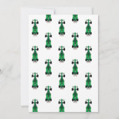 Kind Race Car Green Birthday Party Invitation Kaart (Achterkant)