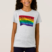 Kind Rainbow Pride Shirt "Weer geboren" (Voorkant)