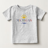 Kind Rainbow tekst Michigan T-shirt (Voorkant)