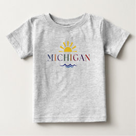 Kind Rainbow tekst Michigan T-shirt
