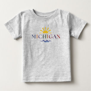 Kind Rainbow tekst Michigan T-shirt