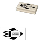 Kind raketschip buiten ruimte schattig rubberstempel (Gestempeld)