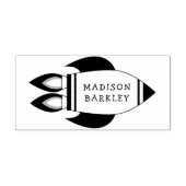 Kind raketschip buiten ruimte schattig rubberstempel (Afrduk)