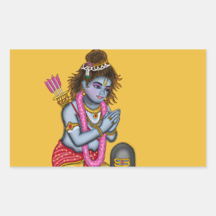 Kind Rama aanbidt Shiva Sticker