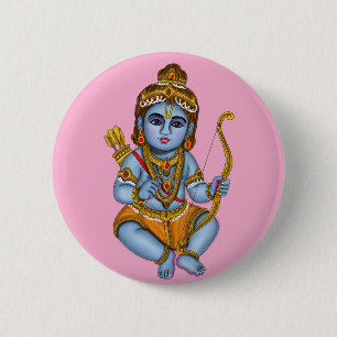 Kind Rama-knop Ronde Button 5,7 Cm