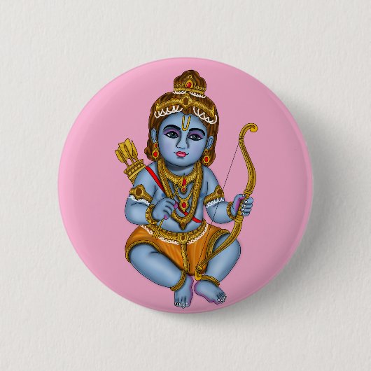 Kind Rama-knop Ronde Button 5,7 Cm (Voorkant)