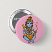 Kind Rama-knop Ronde Button 5,7 Cm (Voorkant /achterkant)