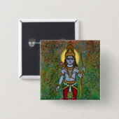 Kind Rama-knop Vierkante Button 5,1 Cm (Voorkant /achterkant)