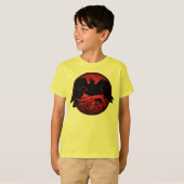 Kind Raven Shirten Raven Crow Art Kind T-shirt (Voorkant volledig)