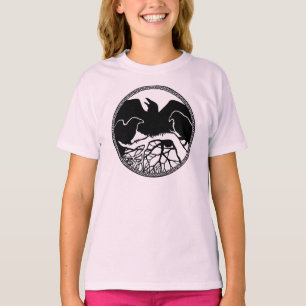 Kind Raven Shirten Raven Crow Art Kind T-shirt