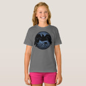 Kind Raven Shirten Raven Crow Art Kind T-shirt (Voorkant volledig)