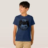 Kind Raven Shirten Raven/Crow Art Kind T-shirt (Voorkant volledig)