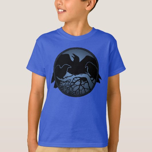 Kind Raven T-shirt Raven Cool Organic Raven Shirt (Voorkant)