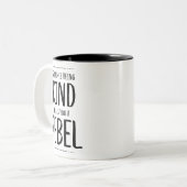 Kind Rebel Tweekleurige Koffiemok (Voorkant links)