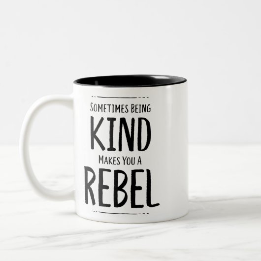 Kind Rebel Tweekleurige Koffiemok (Links)