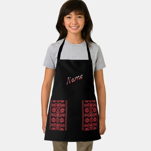 Kind Red Tatreez Schort (Insitu)