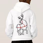 Kind Reindeer Hoodie Sweatshirts Shirten (Achterkant)