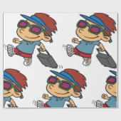 Kind reizend inpakpapier (Vlak)