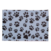 Kind Retro Blue Cute Dog schildert variaties af Kussensloop (Achterkant-Links)