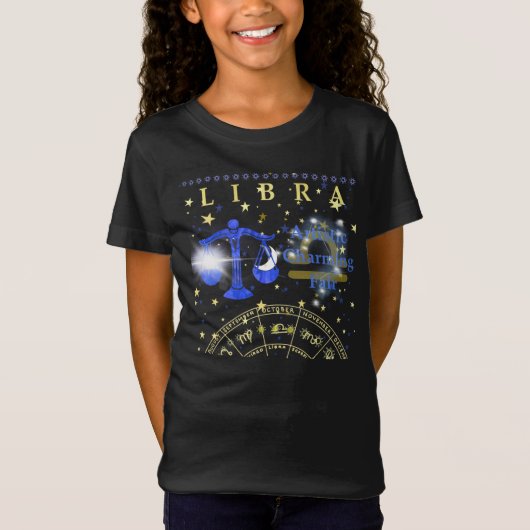 Kind Retro Libra Zodiac Traits T-Shirt (Voorkant)