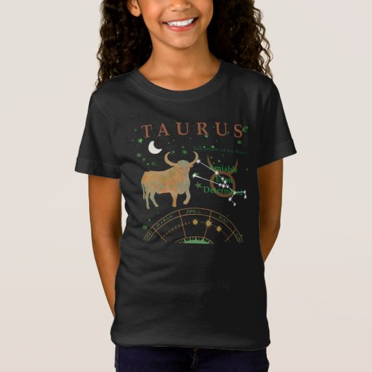 Kind Retro Taurus Zodiac Traits T-Shirt (Voorkant)