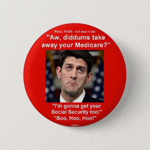 KIND RICH MAN - Button