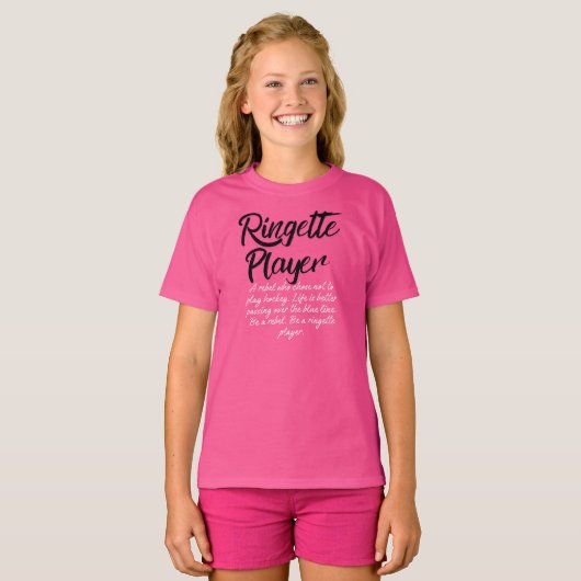 Kind - Ringette Rebel T-shirt (Voorkant volledig)