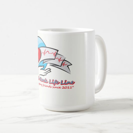 Kind Rock Life Line Coffee Mok (Voorkant rechts)