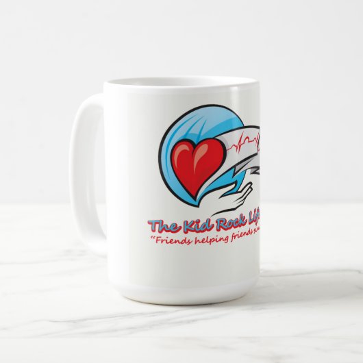 Kind Rock Life Line Coffee Mok (Voorkant links)