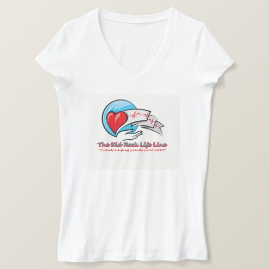 Kind Rock Life Line V-hals Shirt (Design voorkant)