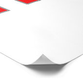 Kind rode tractor poster (Hoek)