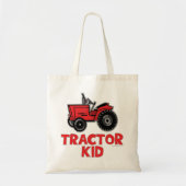 Kind rode tractor tote bag (Voorkant)