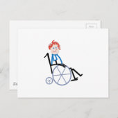 Kind rolstoel briefkaart (Voorkant / Achterkant)