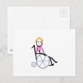 Kind rolstoel briefkaart (Voorkant / Achterkant)