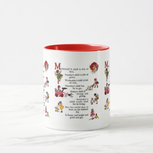 Kind Rood van maandag Mok (Midden)