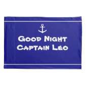 Kind Room Custom Blue en White met Anchor Kussensloop (Achterkant)